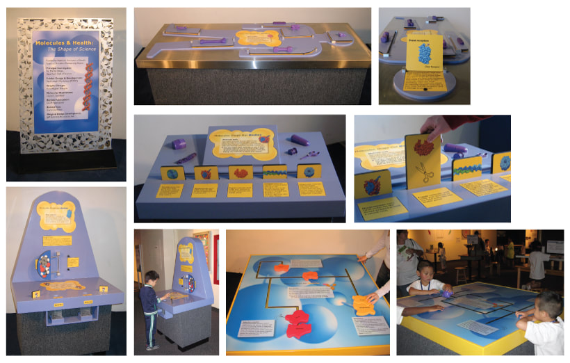 Molecules & Health: The Shape of Science traveling exhibit- Graphic design and development by Kim Wagner Nolan