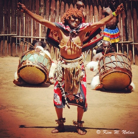 Photograph of Swazi tribesman, Swaziland, Africa
