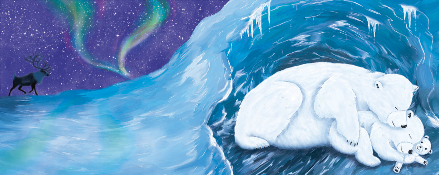 The Famous Hawai`ian Polar Bear- picture book illustration by Kim Wagner NolanPicture
